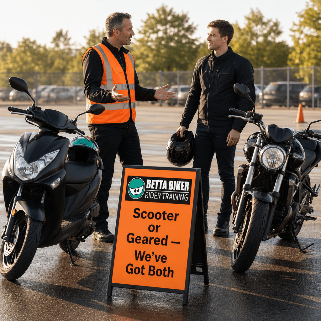Scooter or geared bike for your CBT? Here’s how to choose
